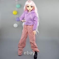 Yutotue 60cm Girl Doll Toy with Clothes Pants Shoes Set Eyes Changeable BJD Doll