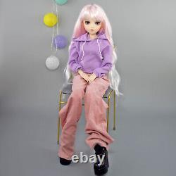 Yutotue 60cm Girl Doll Toy with Clothes Pants Shoes Set Eyes Changeable BJD Doll