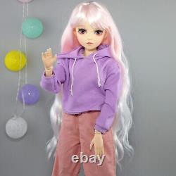 Yutotue 60cm Girl Doll Toy with Clothes Pants Shoes Set Eyes Changeable BJD Doll
