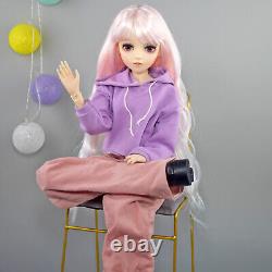 Yutotue 60cm Girl Doll Toy with Clothes Pants Shoes Set Eyes Changeable BJD Doll