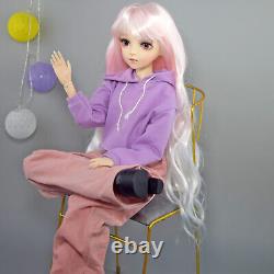 Yutotue 60cm Girl Doll Toy with Clothes Pants Shoes Set Eyes Changeable BJD Doll